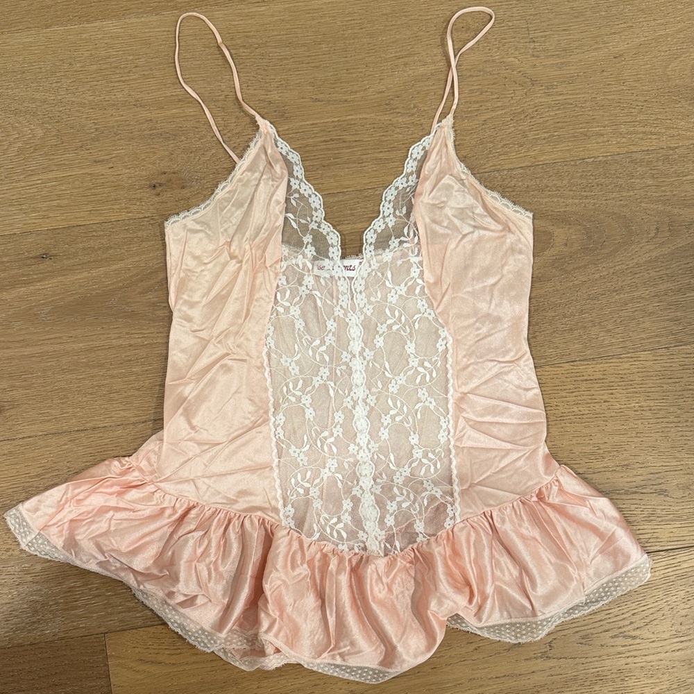 Vintage Pink Lace Cami